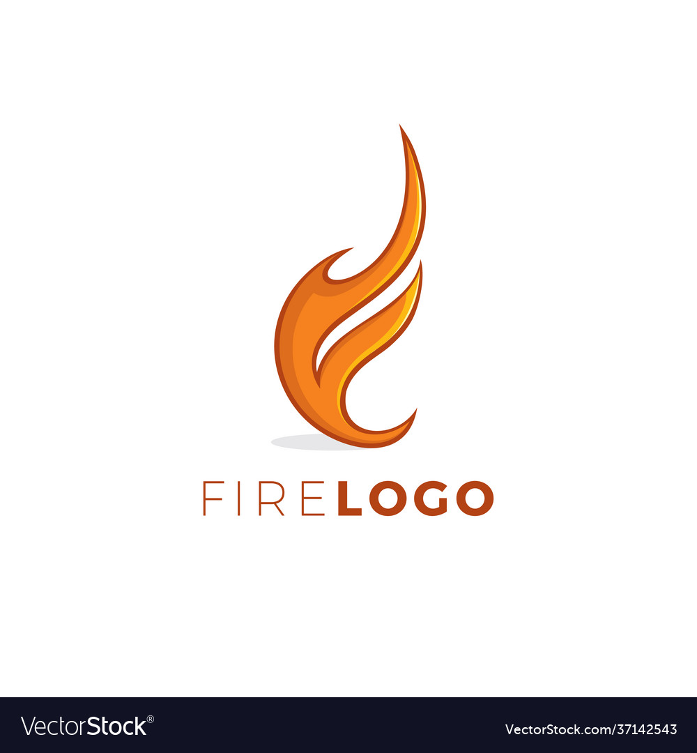 Fire logo letter f