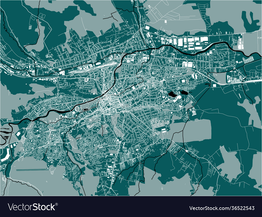 Map city cluj-napoca romania