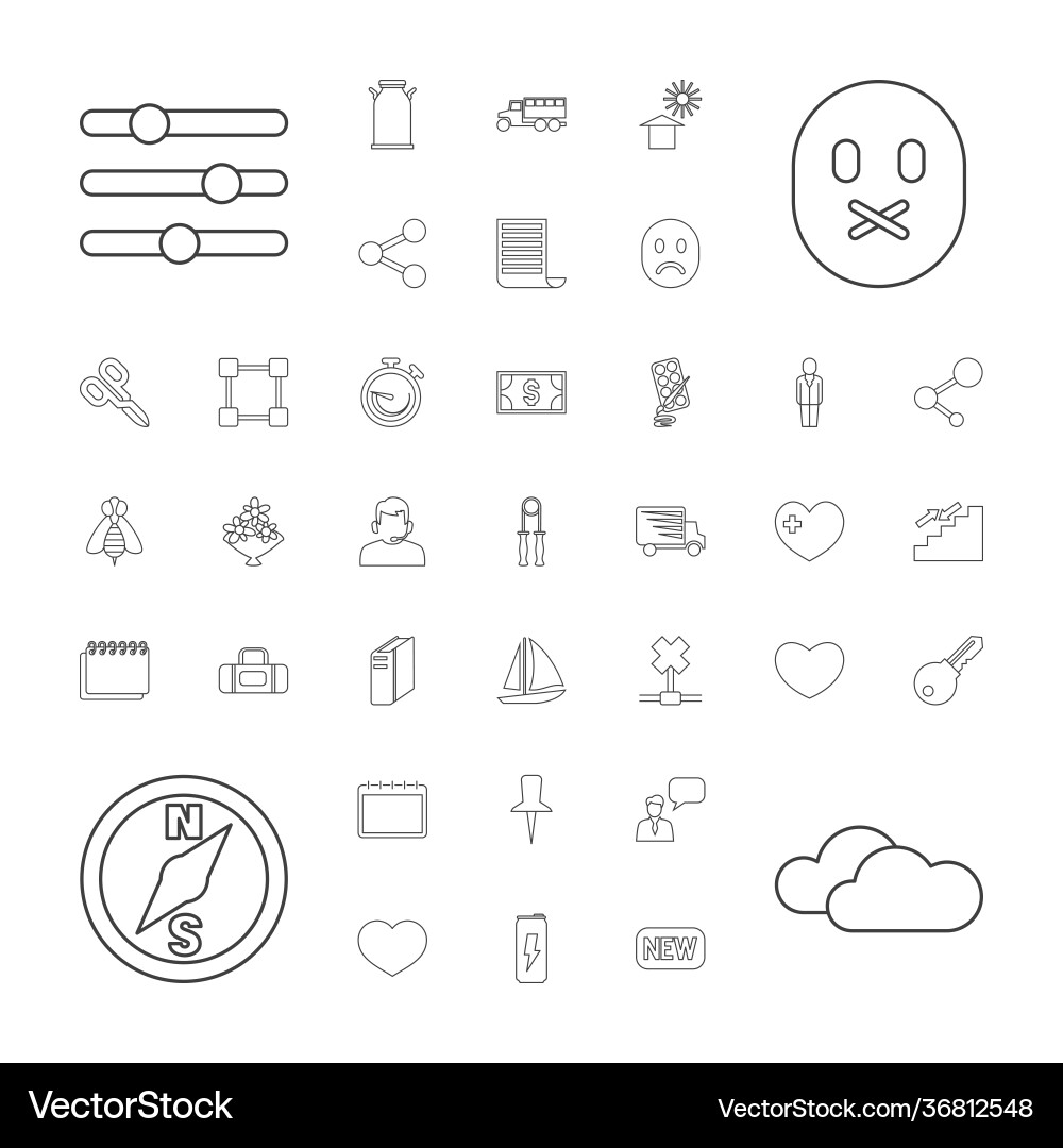 Web icons Royalty Free Vector Image - VectorStock