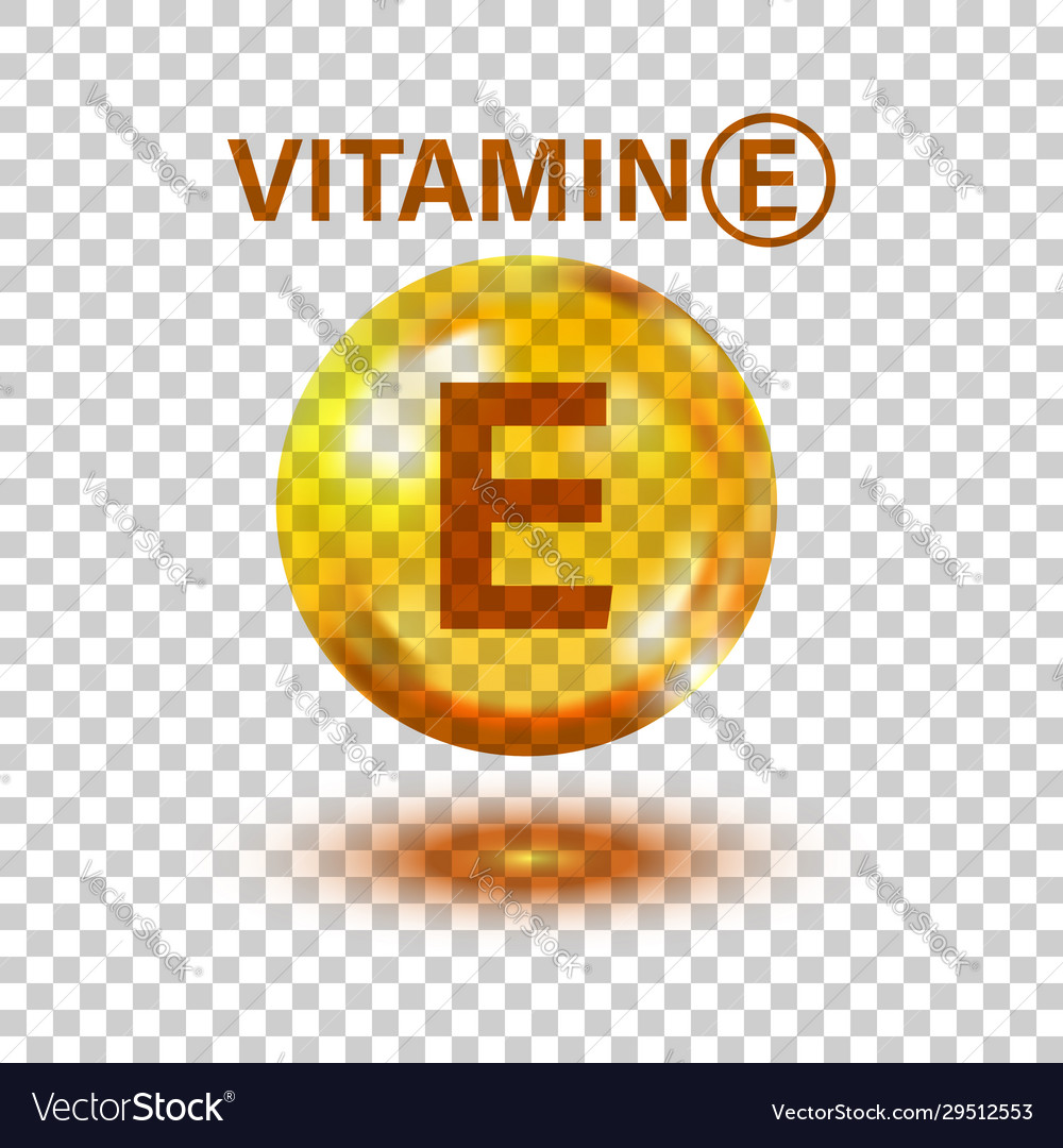 Vitamin e icon in flat style pill capcule