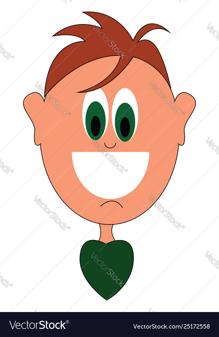 A Portrait A Guy Or Color Royalty Free Vector Image