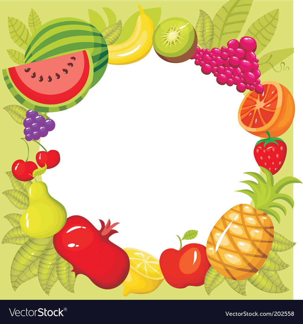 Fruit card Royalty Free Vector Image - VectorStock