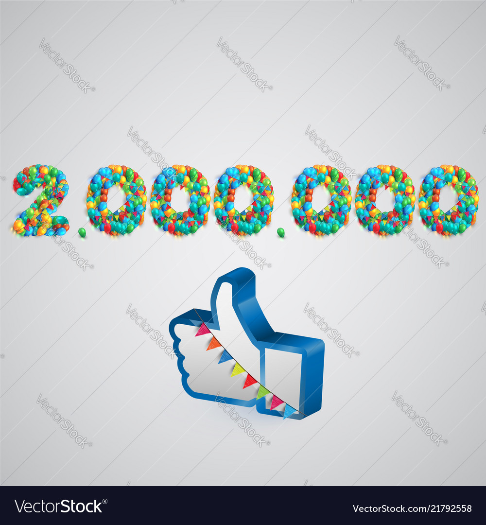 Number of likes made by balloon