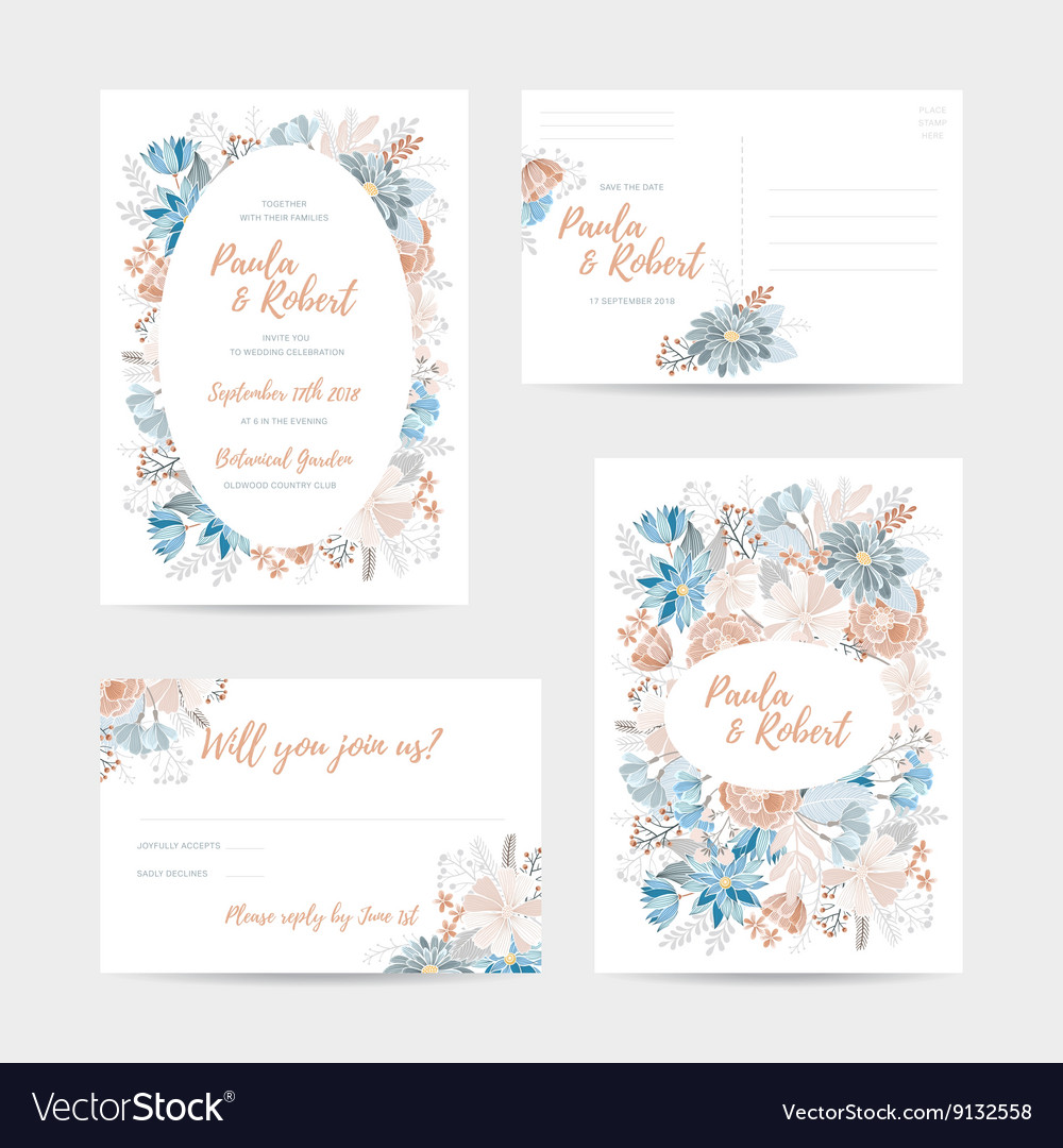 Wedding invitation set