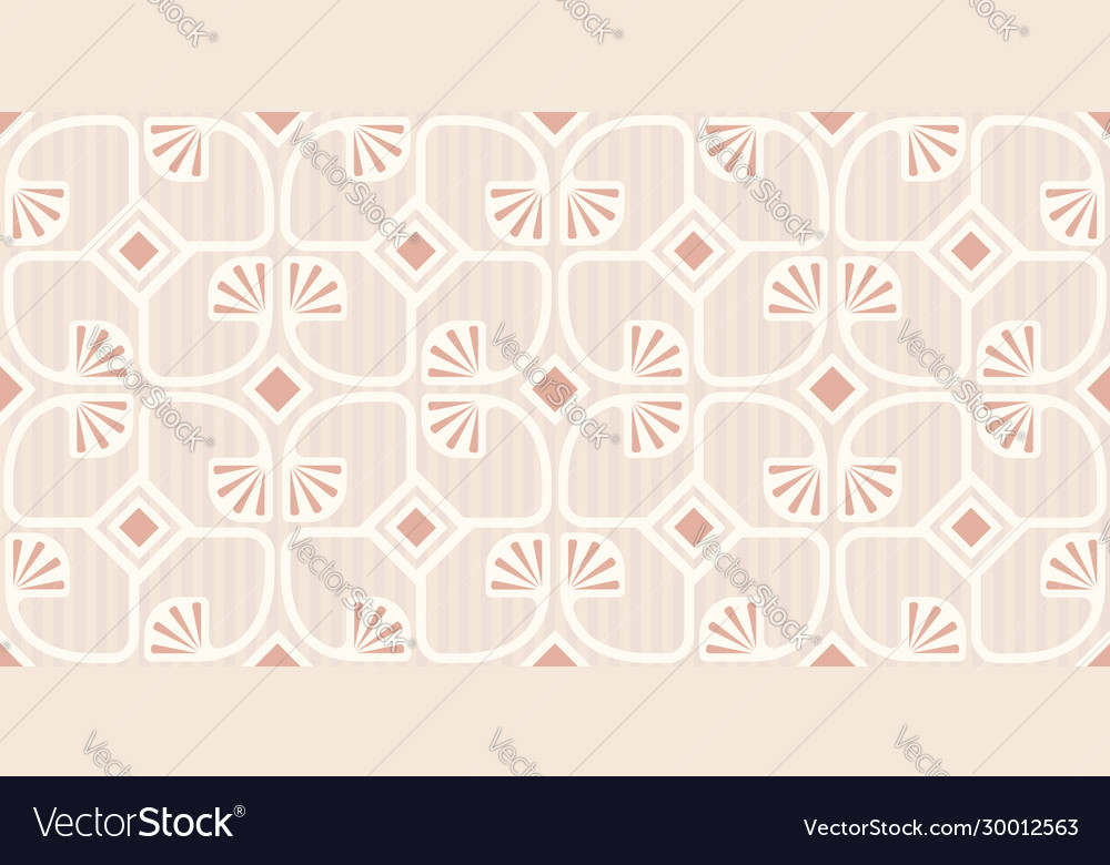 Pattern with abstract geometric plants vector image Pattern with abstract geometric plants