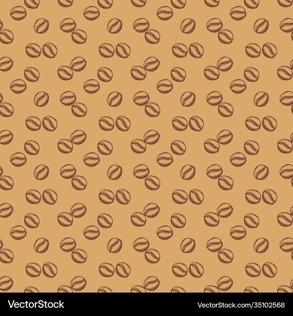 Coffee seamless pattern background Royalty Free Vector Image