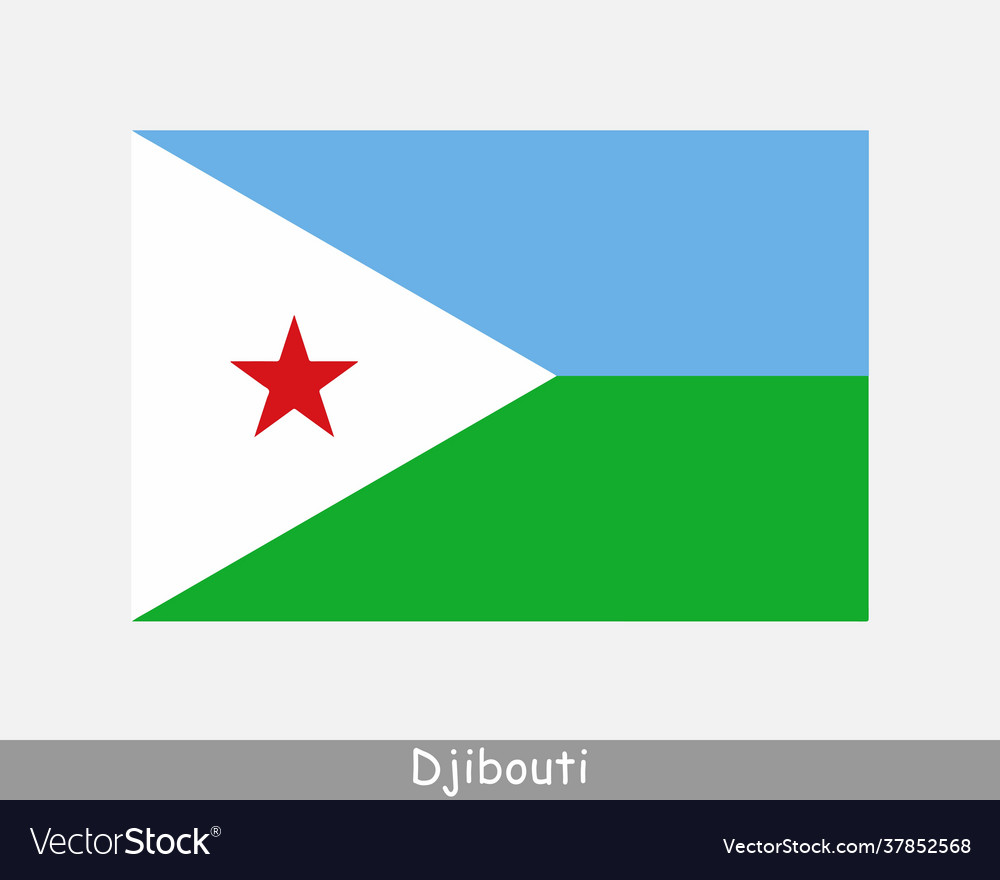 National flag djibouti djiboutian country