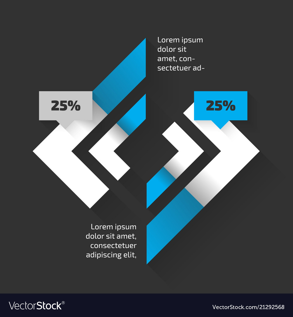 Rhombus chart Royalty Free Vector Image - VectorStock