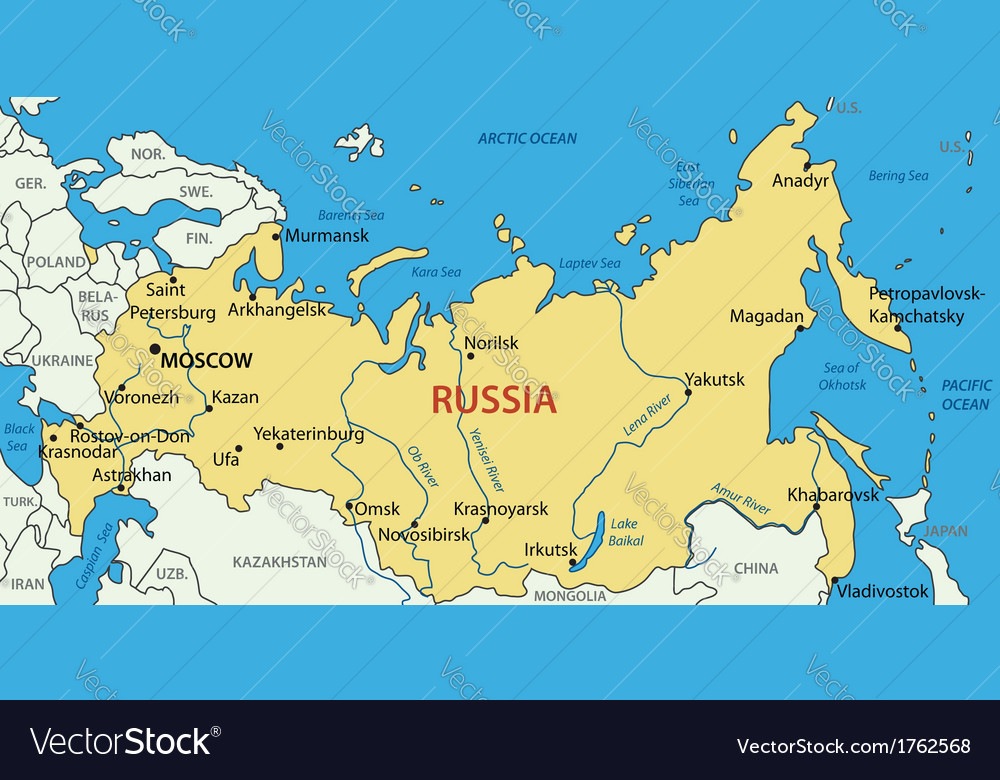 Russian Federation Map | Color 2018