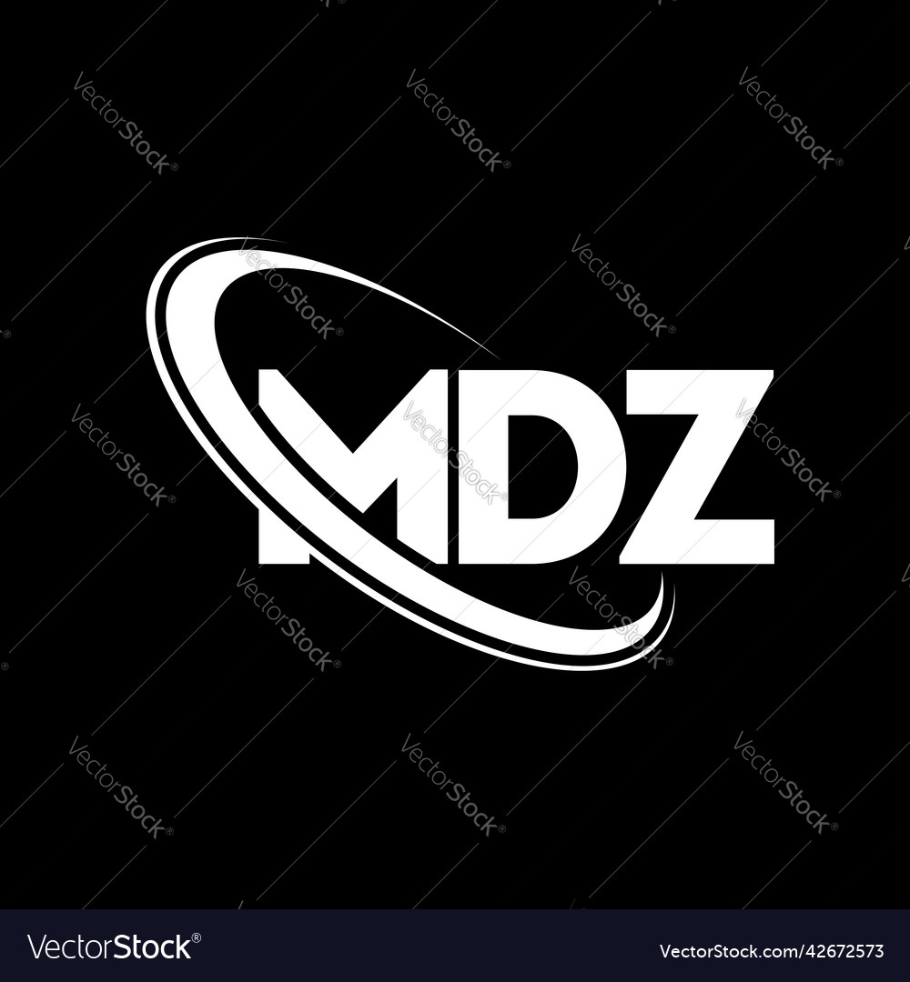 Mdz logo letter design Royalty Free Vector Image