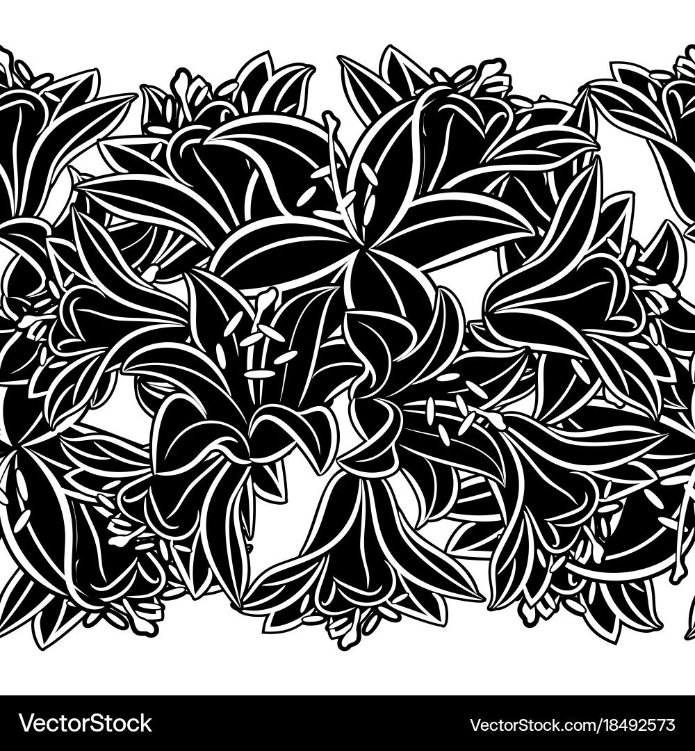 Seamless monochrome pattern Royalty Free Vector Image