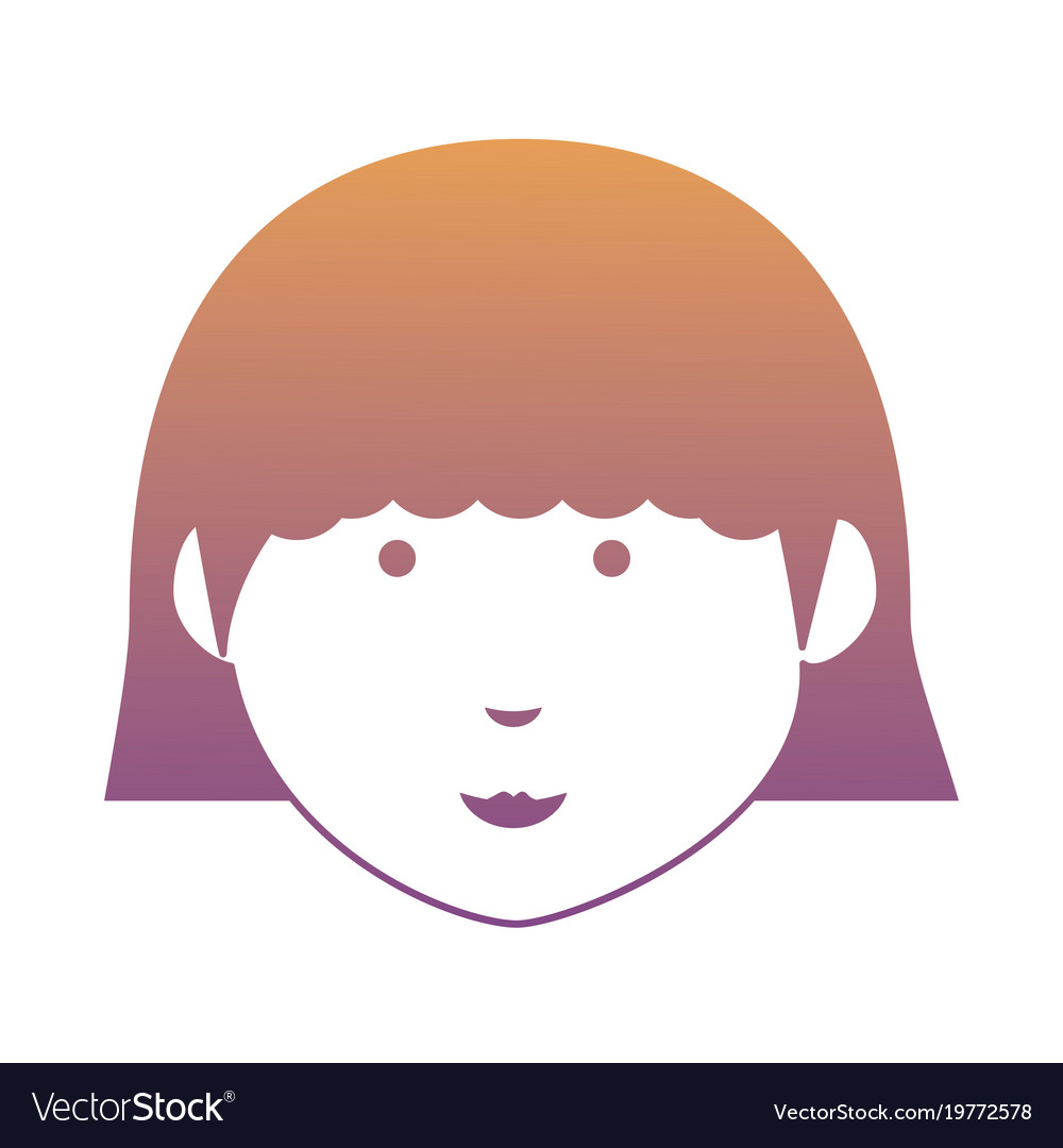 Cartoon girl icon image Royalty Free Vector Image