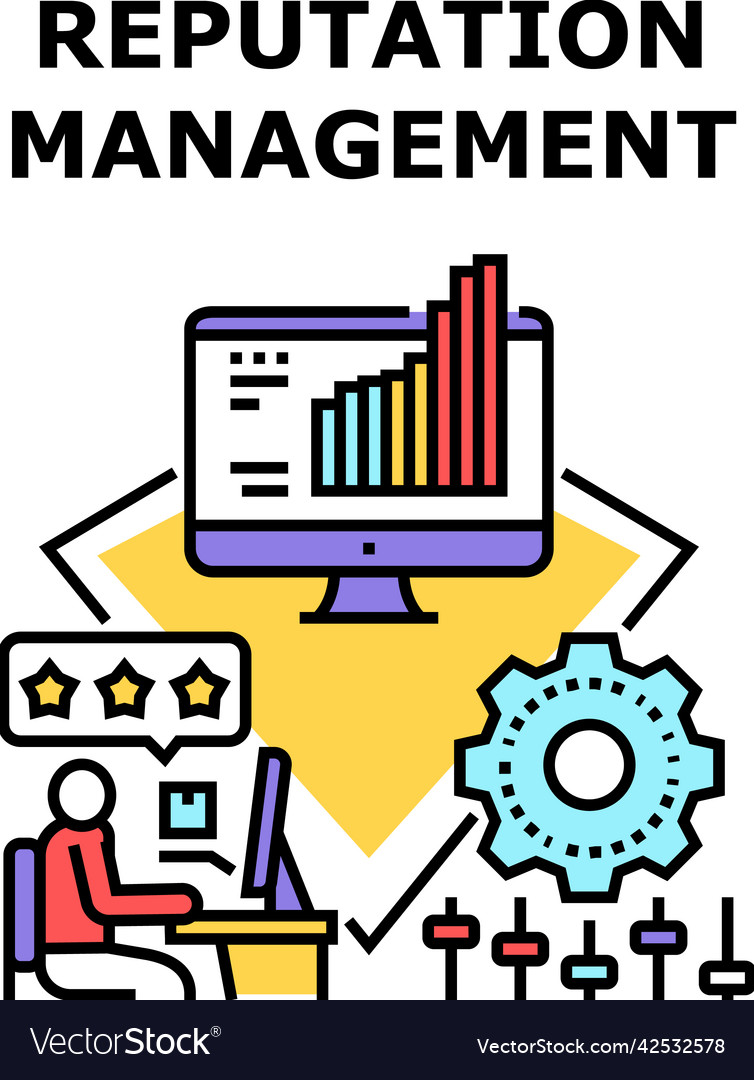 Reputation Management Concept Royalty Free Vector Image