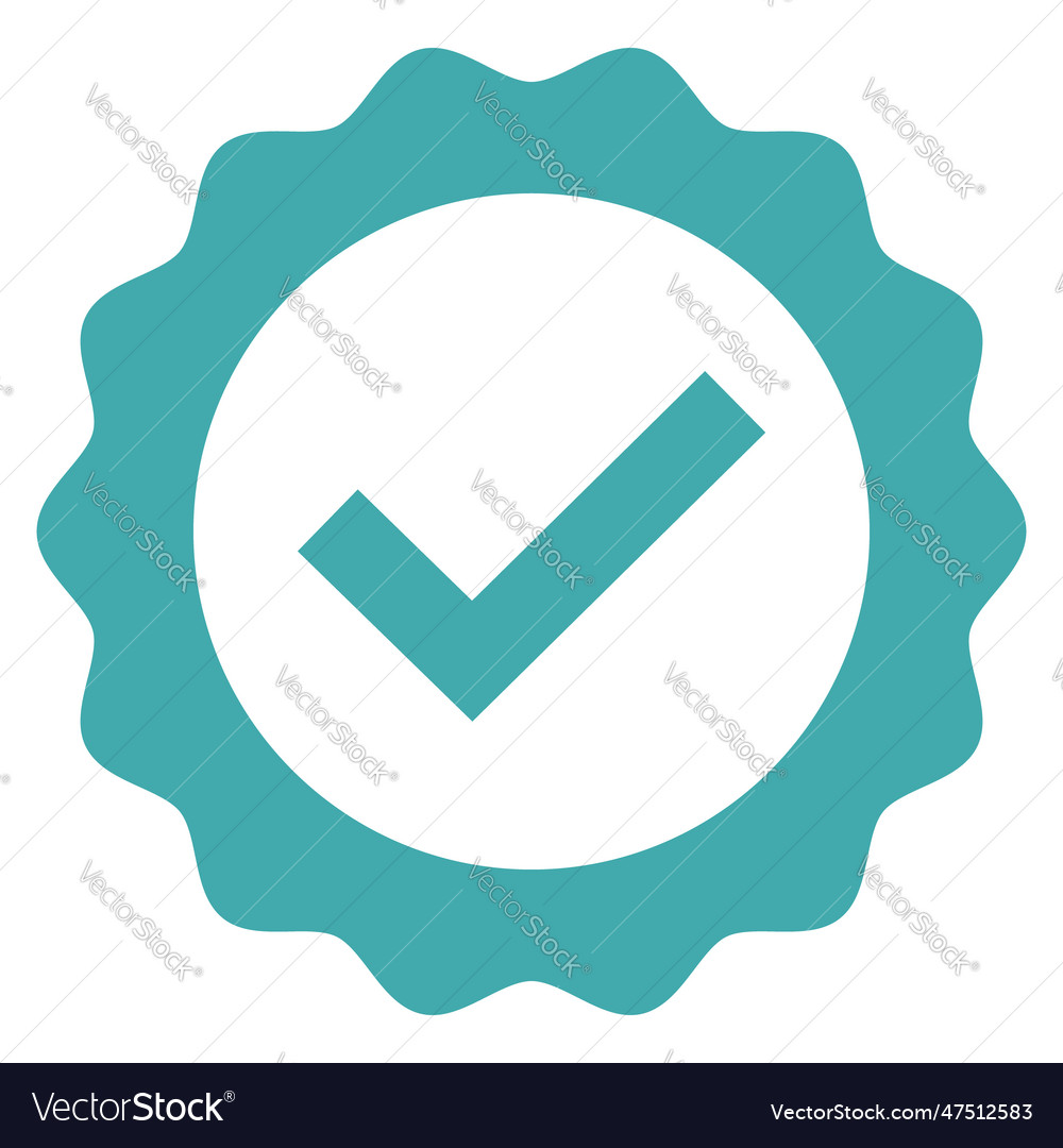 Check Mark Icon Checkmark Approved Symbol Vector Image