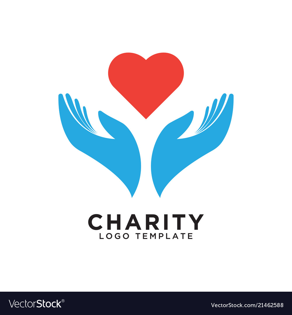 charity-logo-design-template-royalty-free-vector-image