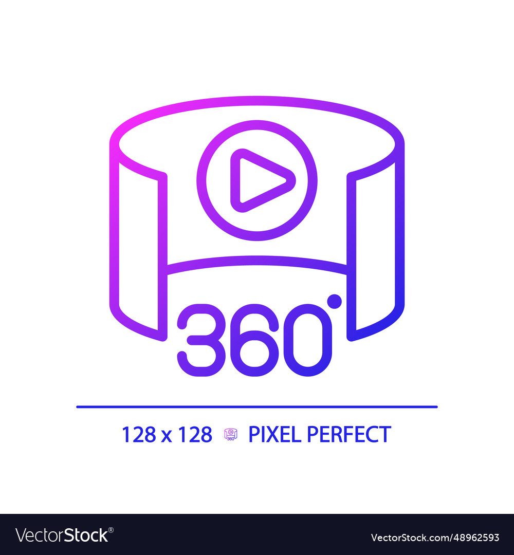 2d thin linear gradient 360 degree icon