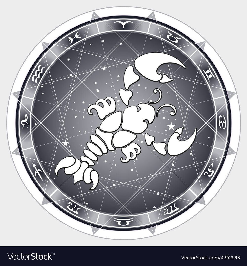 Cancer zodiac sign Royalty Free Vector Image - VectorStock