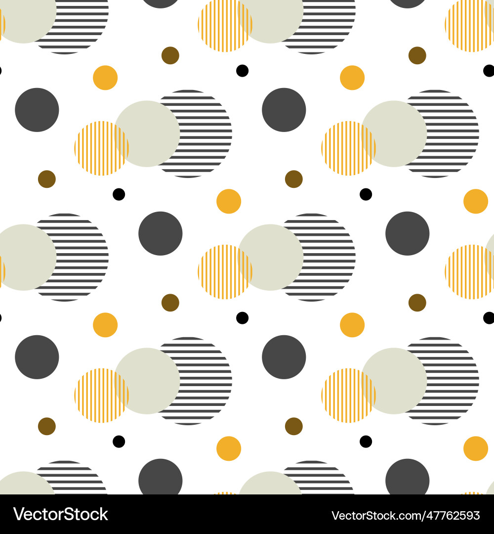 Circle seamless pattern ceometric pattern Vector Image