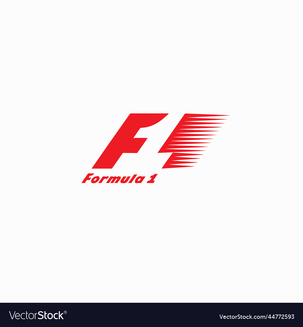 Formula 1 logo Royalty Free Vector Image - VectorStock