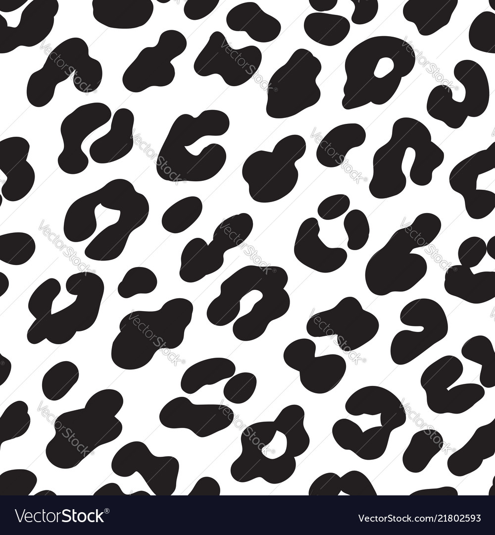 Vector Abstract Seamless Pattern Of Black Leopard Print Modern Animal Fur  Fashion Background Realistic Leopard Monochrome Print Exotic Wild African  Animal Skin Pattern For Textile Wallpaper Stock Illustration - Download  Image Now 