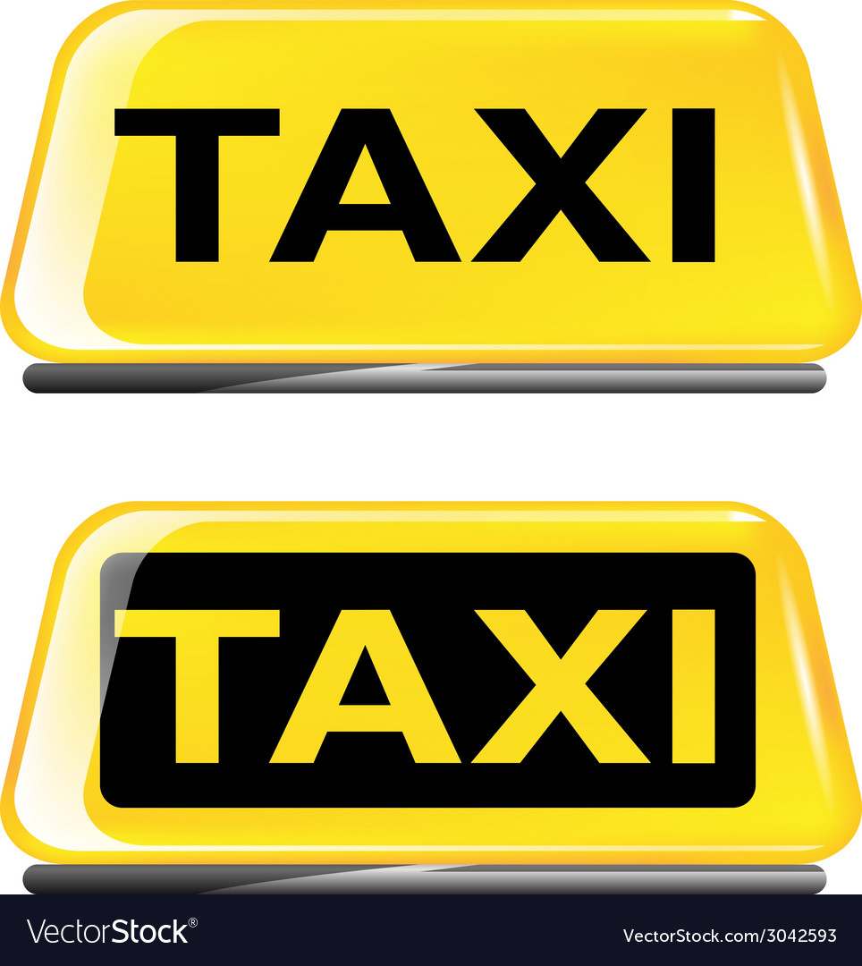 Taxi Royalty Free Vector Image - VectorStock