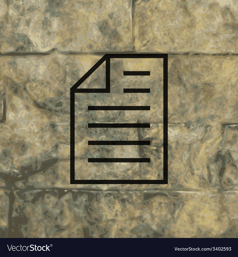 Text file icon symbol flat modern web design Vector Image