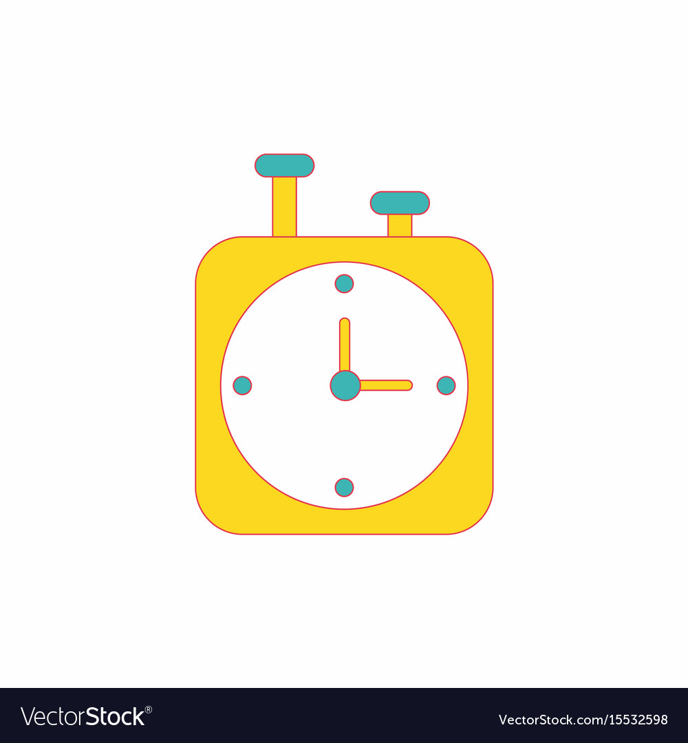 Chess clock stopwatch timer Royalty Free Vector Image