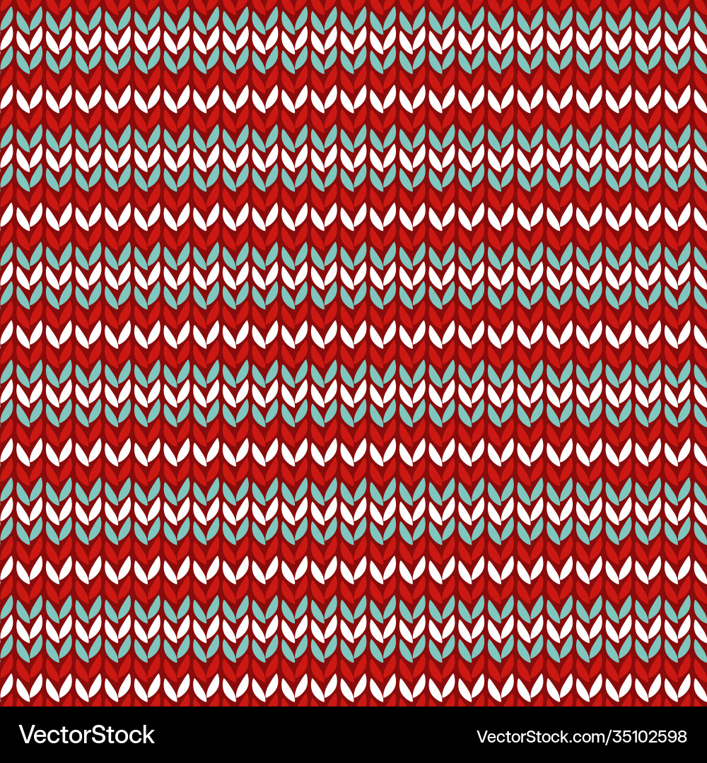 Knitted seamless pattern background Royalty Free Vector