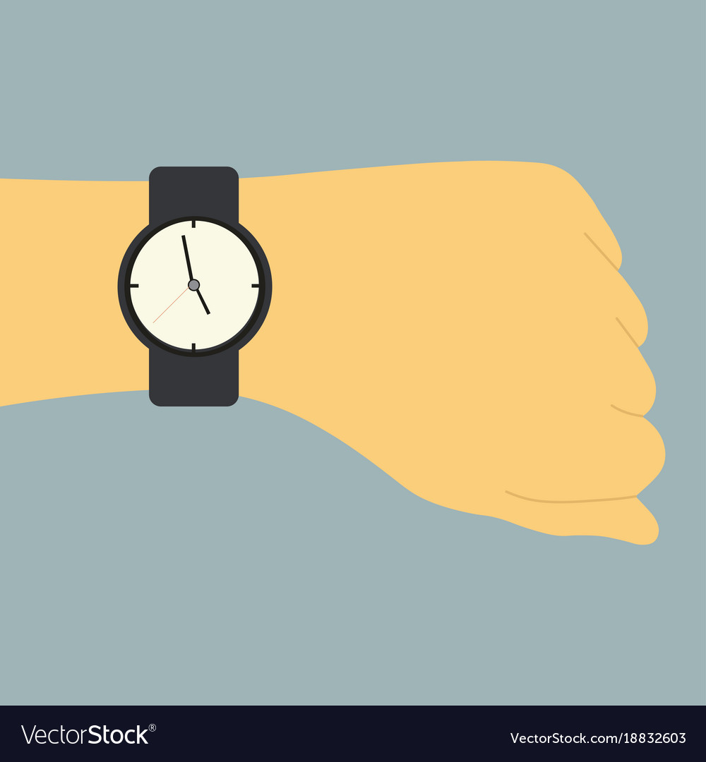 hand with watch