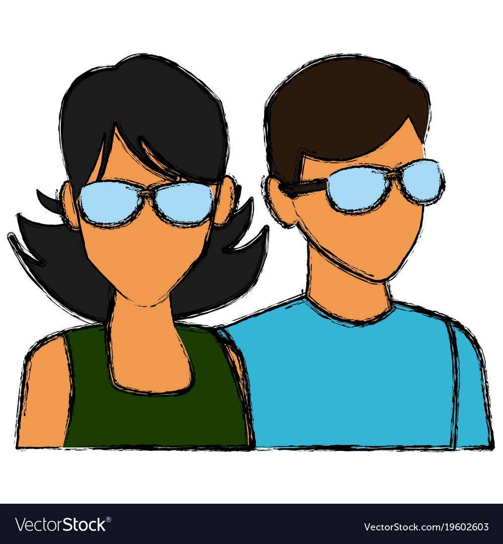 Young couple avatar