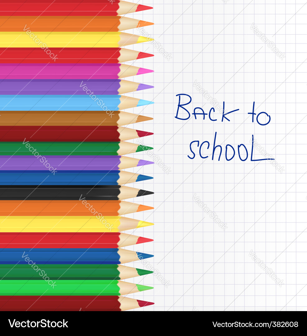 Back to school background Royalty Free Vector Image