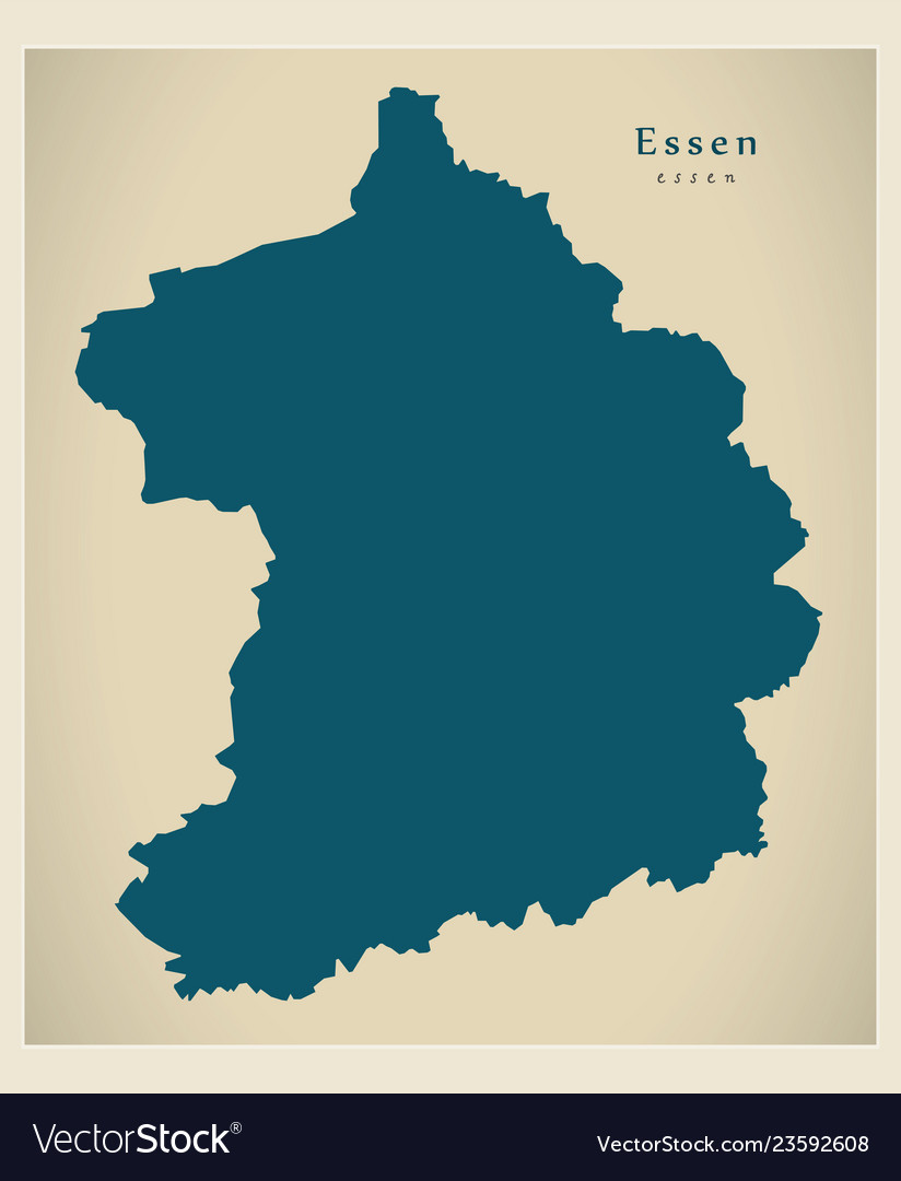 Modern map - essen city of germany de Royalty Free Vector