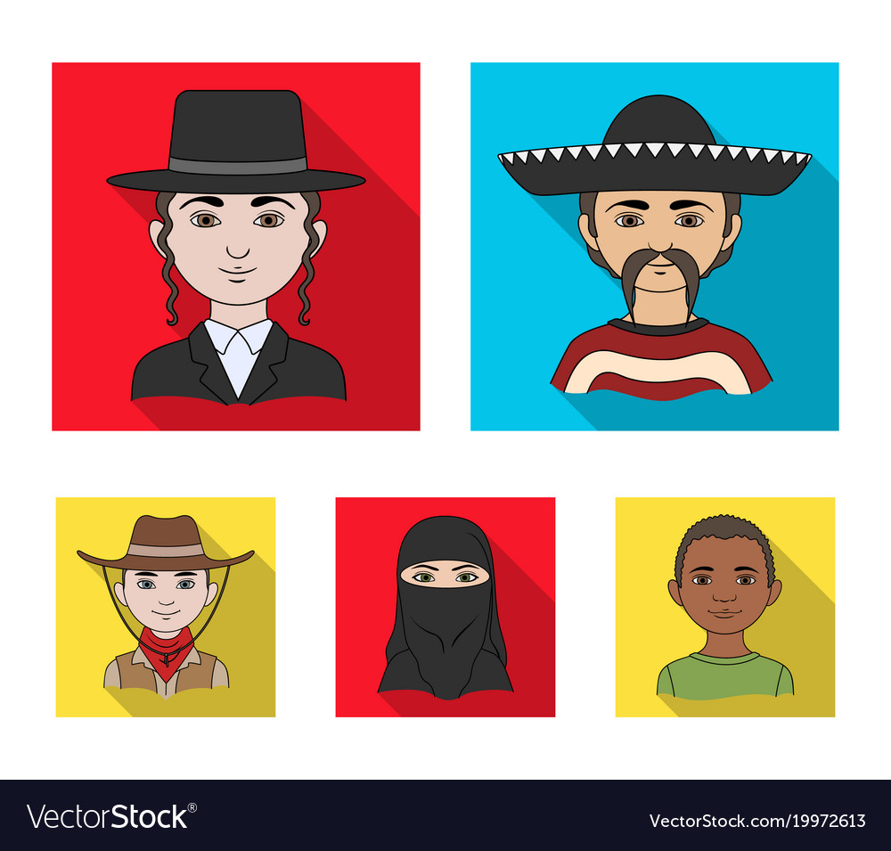 A mexican jew woman from the middle east Vector Image