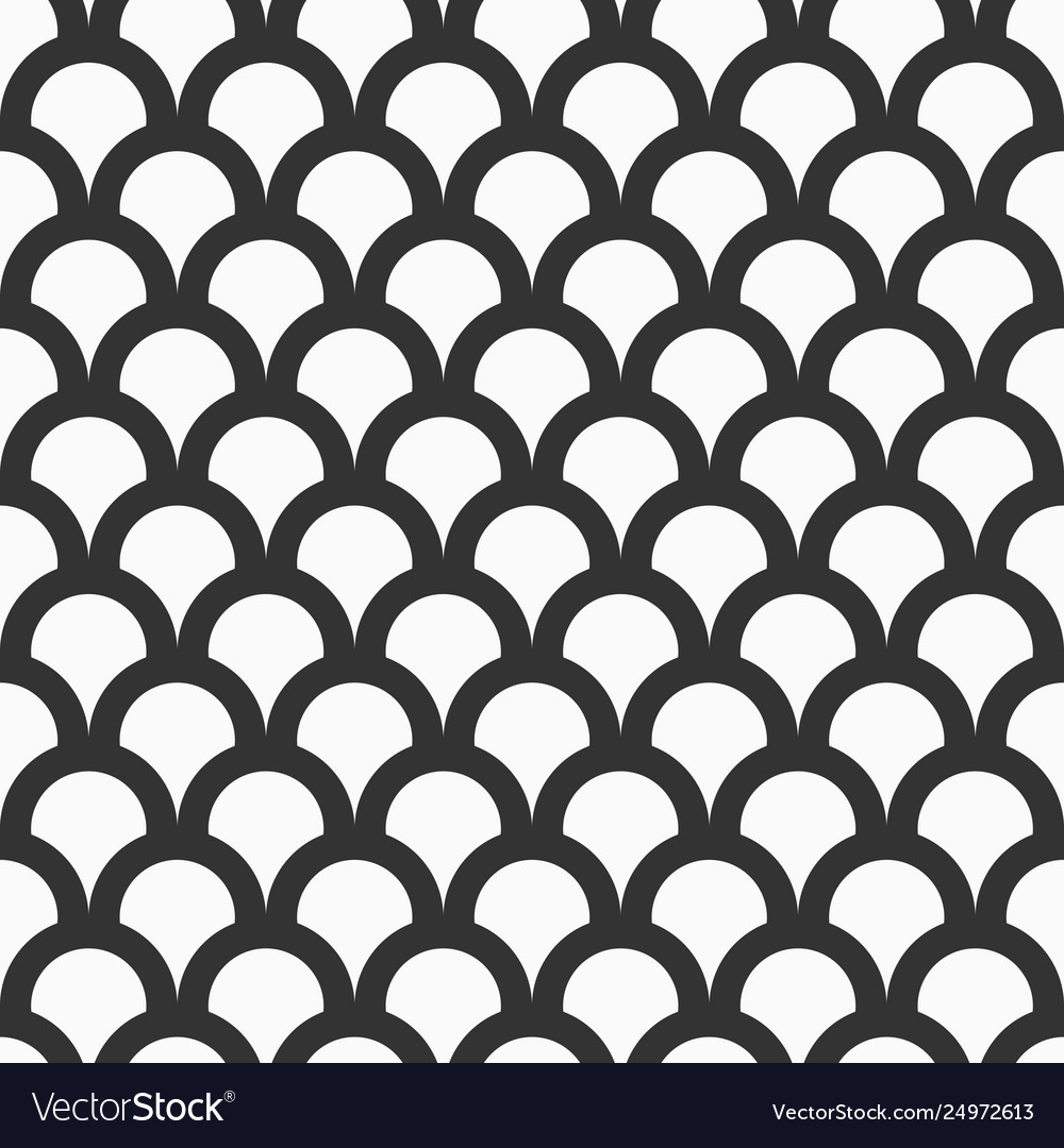 Fish scale seamless pattern Royalty Free Vector Image