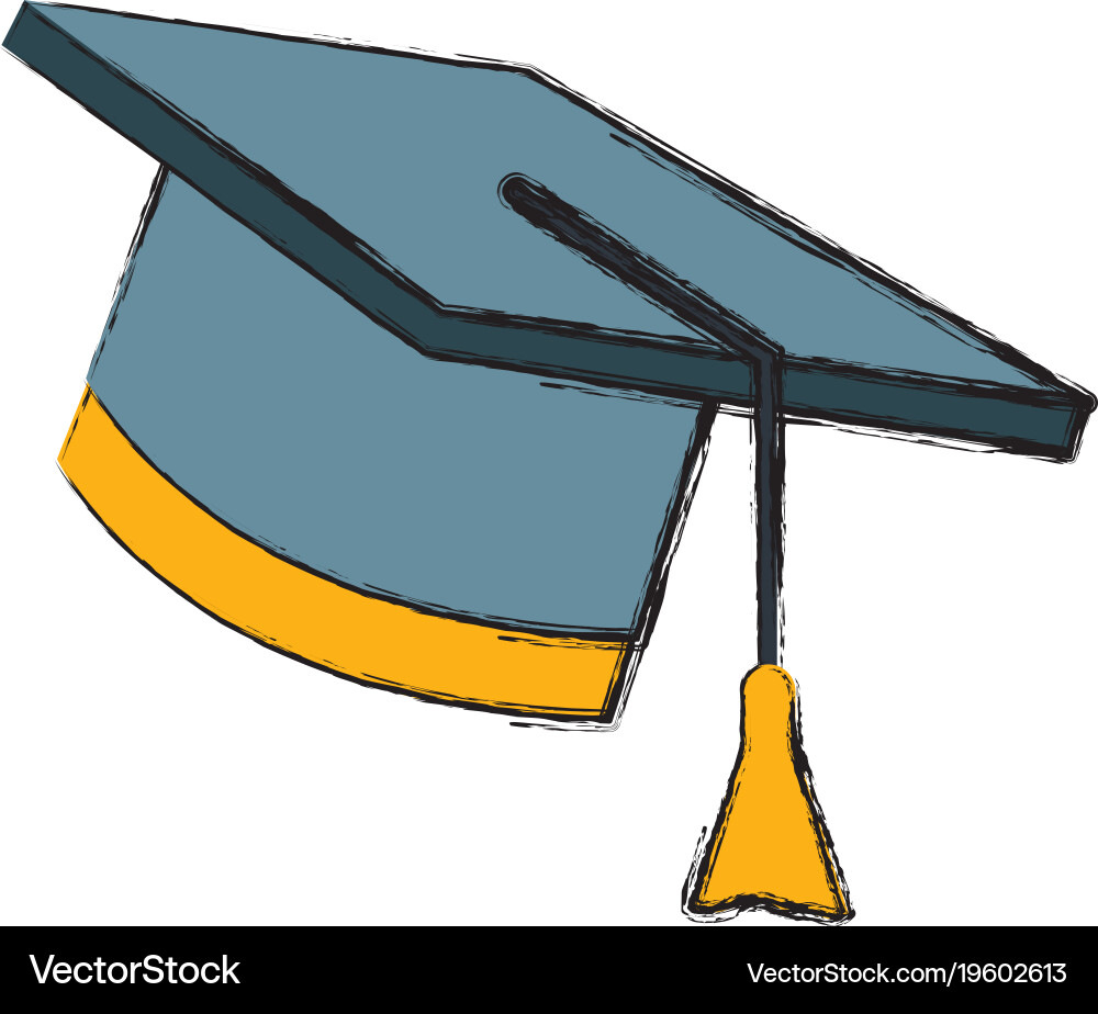 Graduation hat cap Royalty Free Vector Image - VectorStock