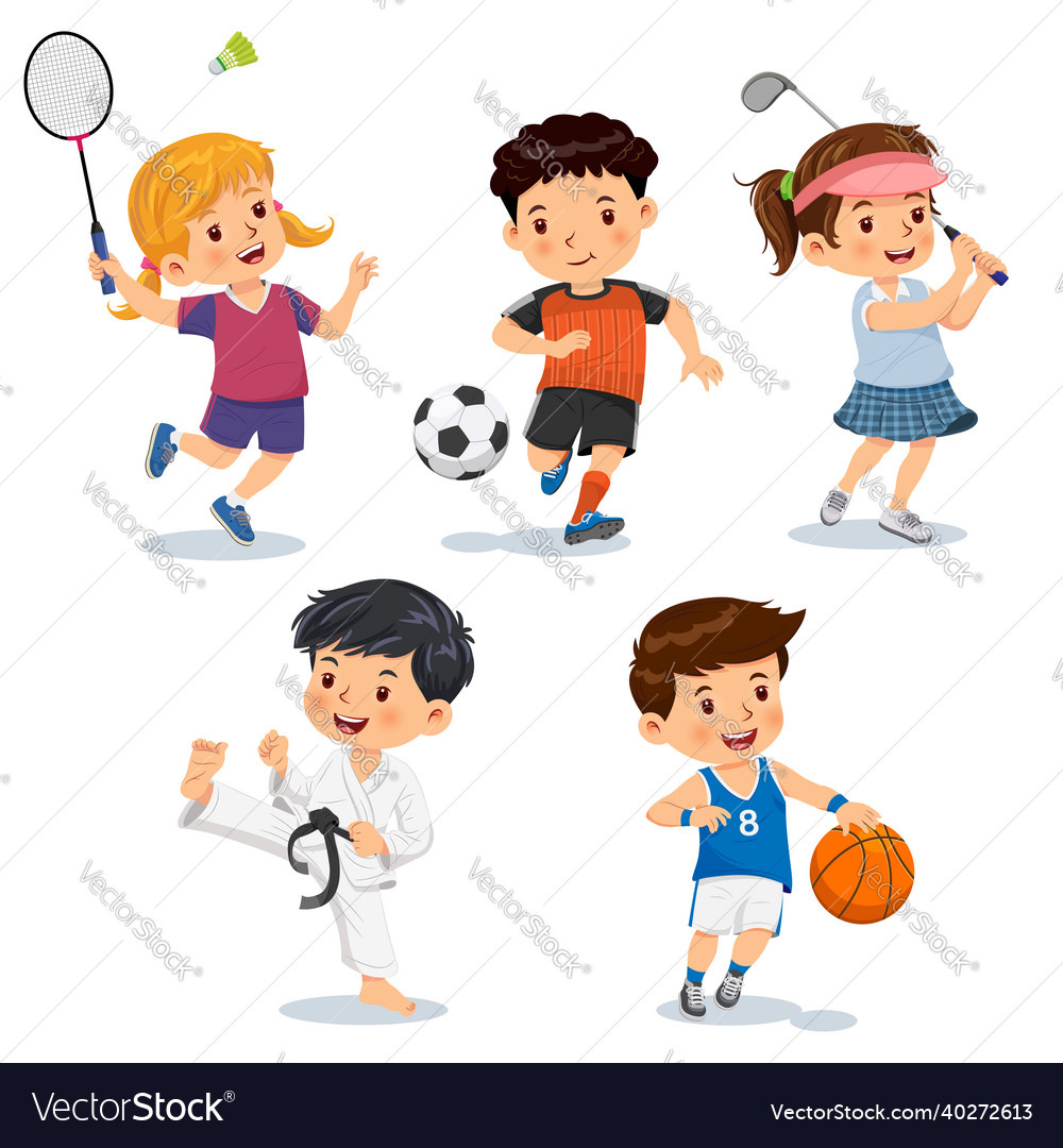 Kid cartoon character 28 Royalty Free Vector Image