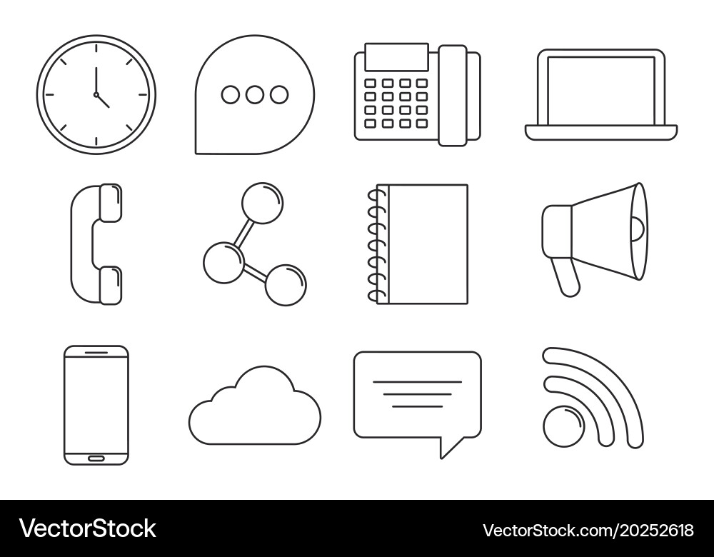 Communication concept design Royalty Free Vector Image