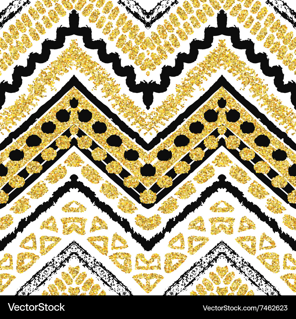 Hand drawn painted seamless pattern Royalty Free Vector