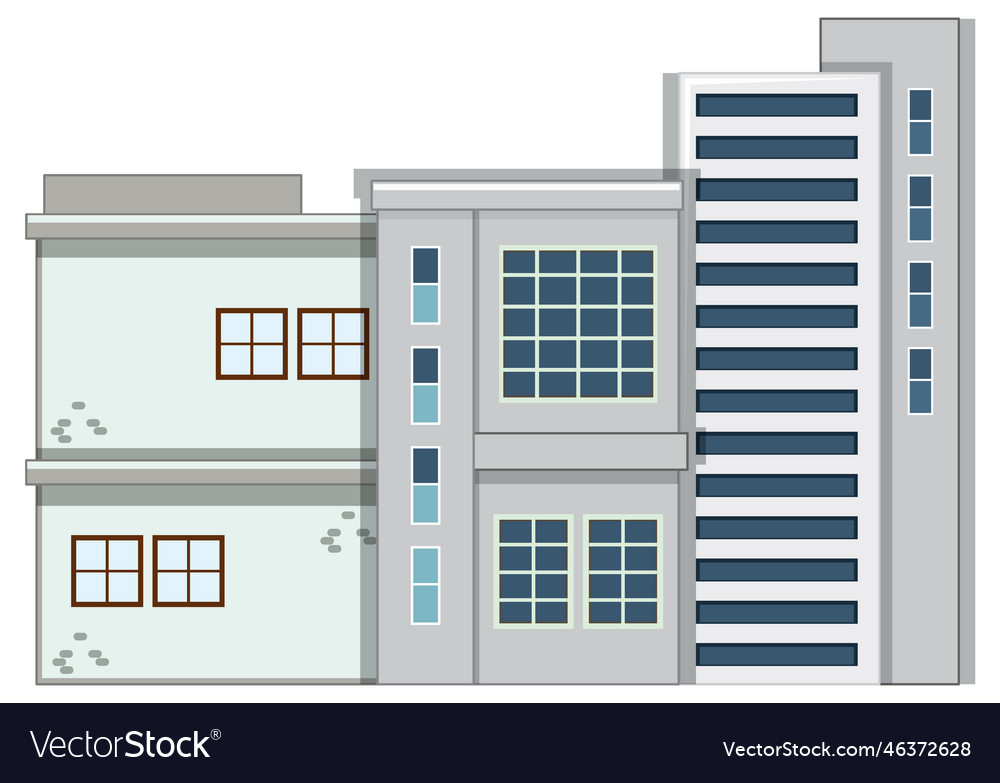 Industrial factory elements set Royalty Free Vector Image