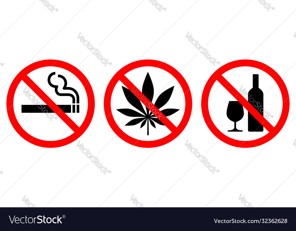 Prohibited Signs 2 Royalty Free Vector Image - Vectorstock