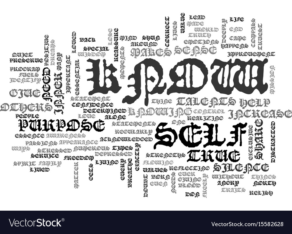 Who are you text word cloud concept royalty free vector