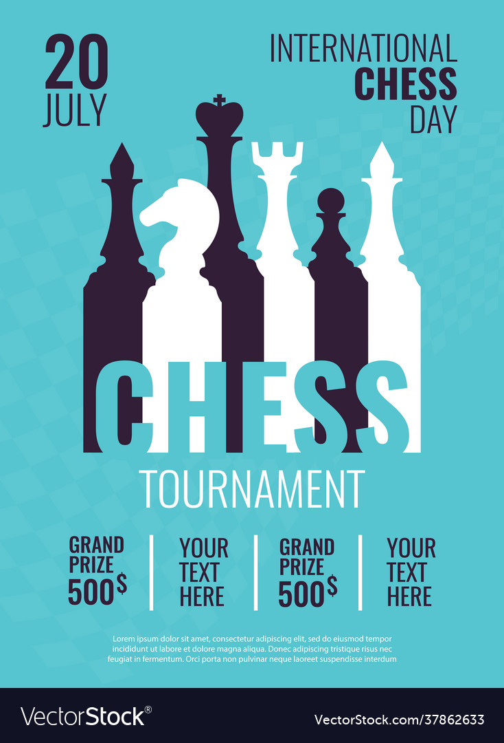 Chess tournament Royalty Free Vector Image - VectorStock