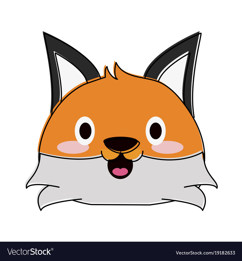 Cute Fox Cartoon Royalty Free Vector Image - Vectorstock