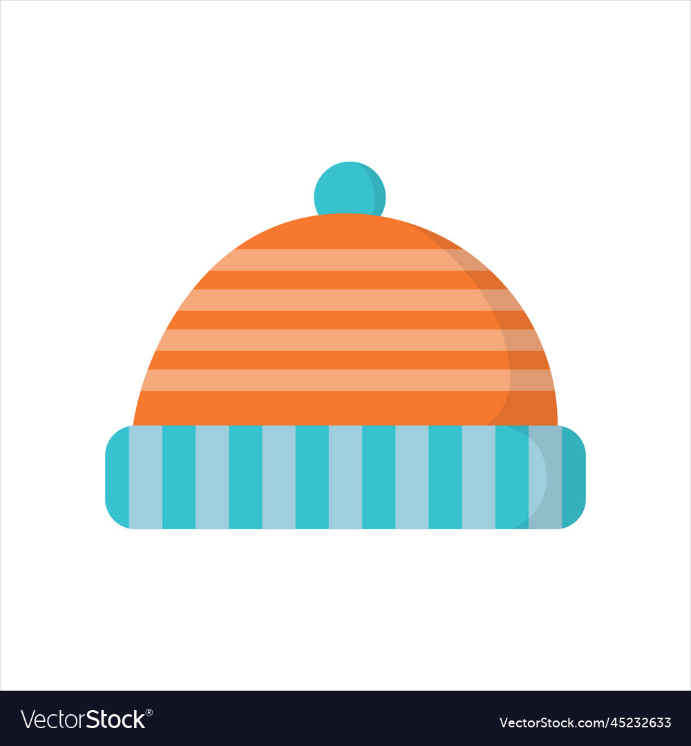 Cute winter hat Royalty Free Vector Image - VectorStock