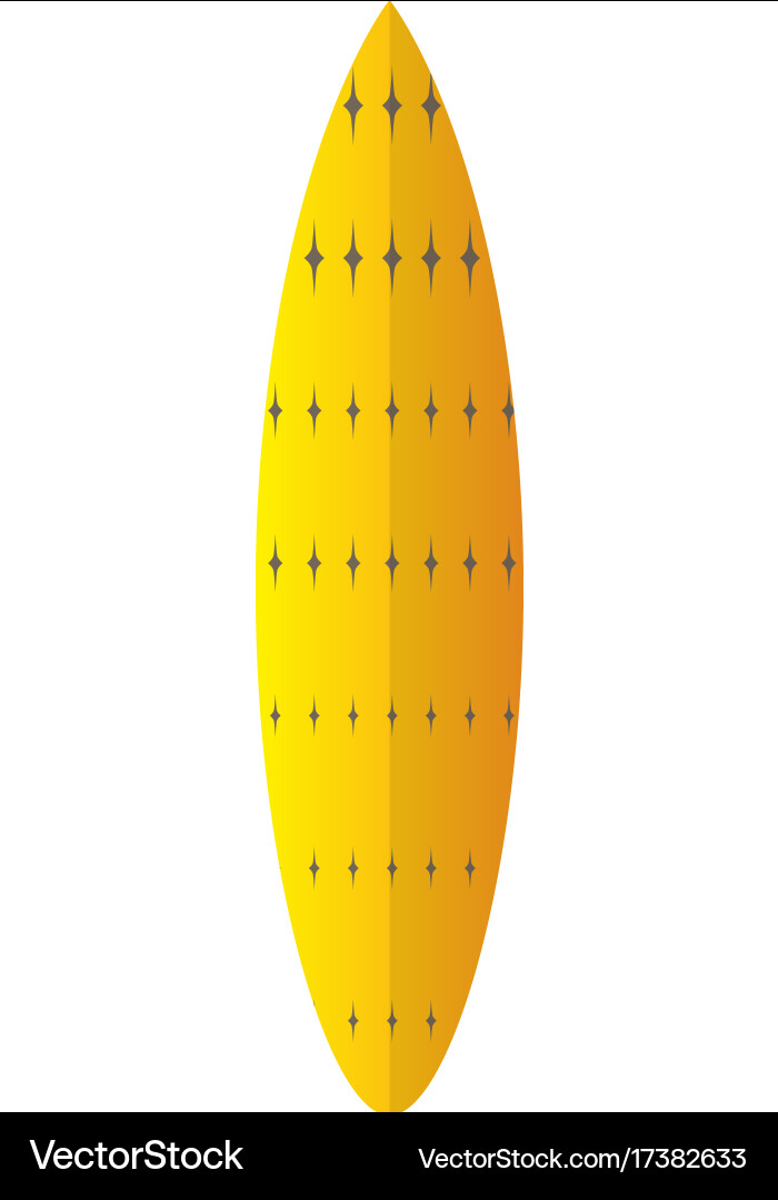 Isolated surfboard Royalty Free Vector Image - VectorStock