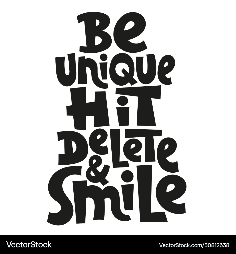 Anti bullying lettering Royalty Free Vector Image