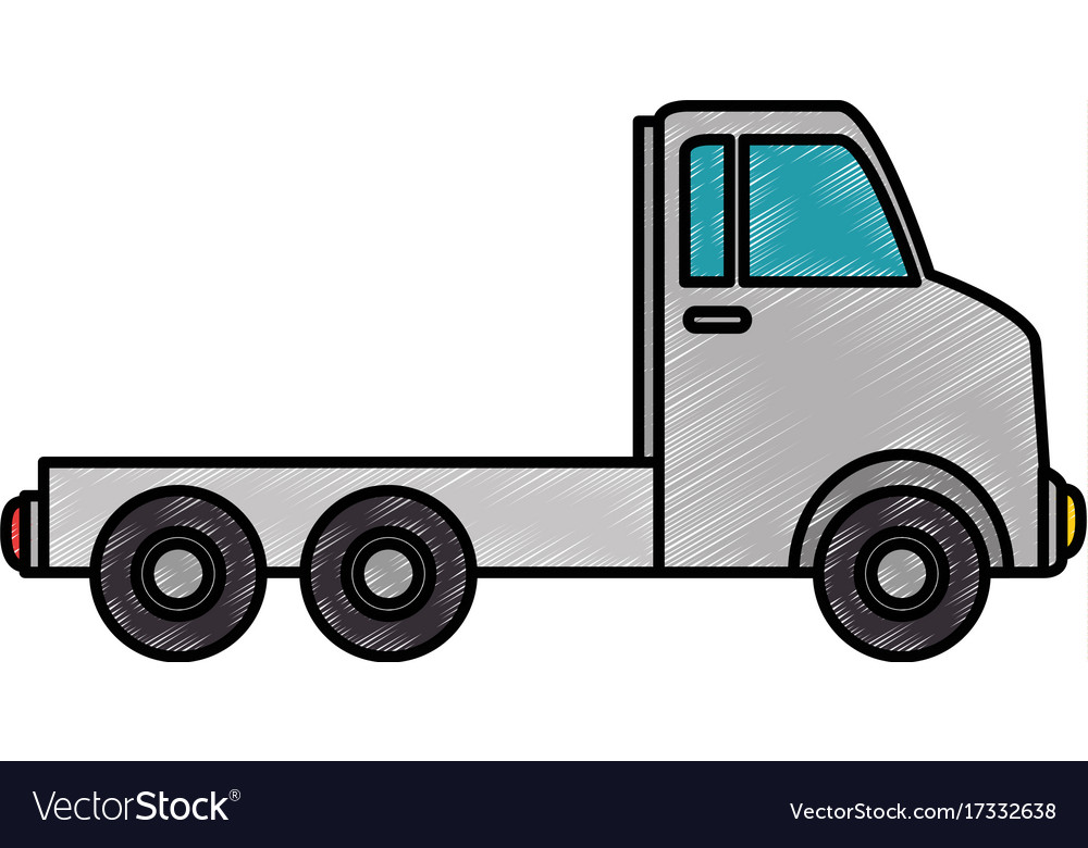 Delivery truck isolated icon Royalty Free Vector Image