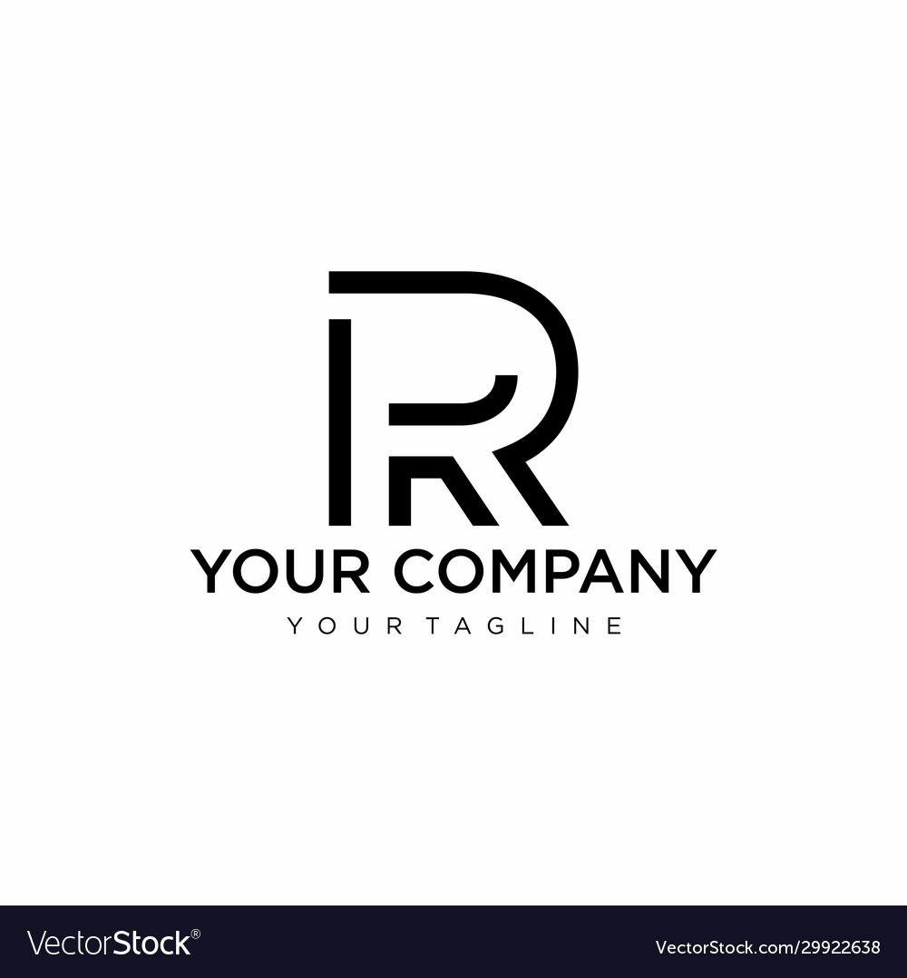 Monogram r logo Royalty Free Vector Image - VectorStock