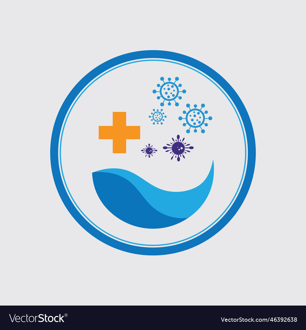 Virus protection logo images design