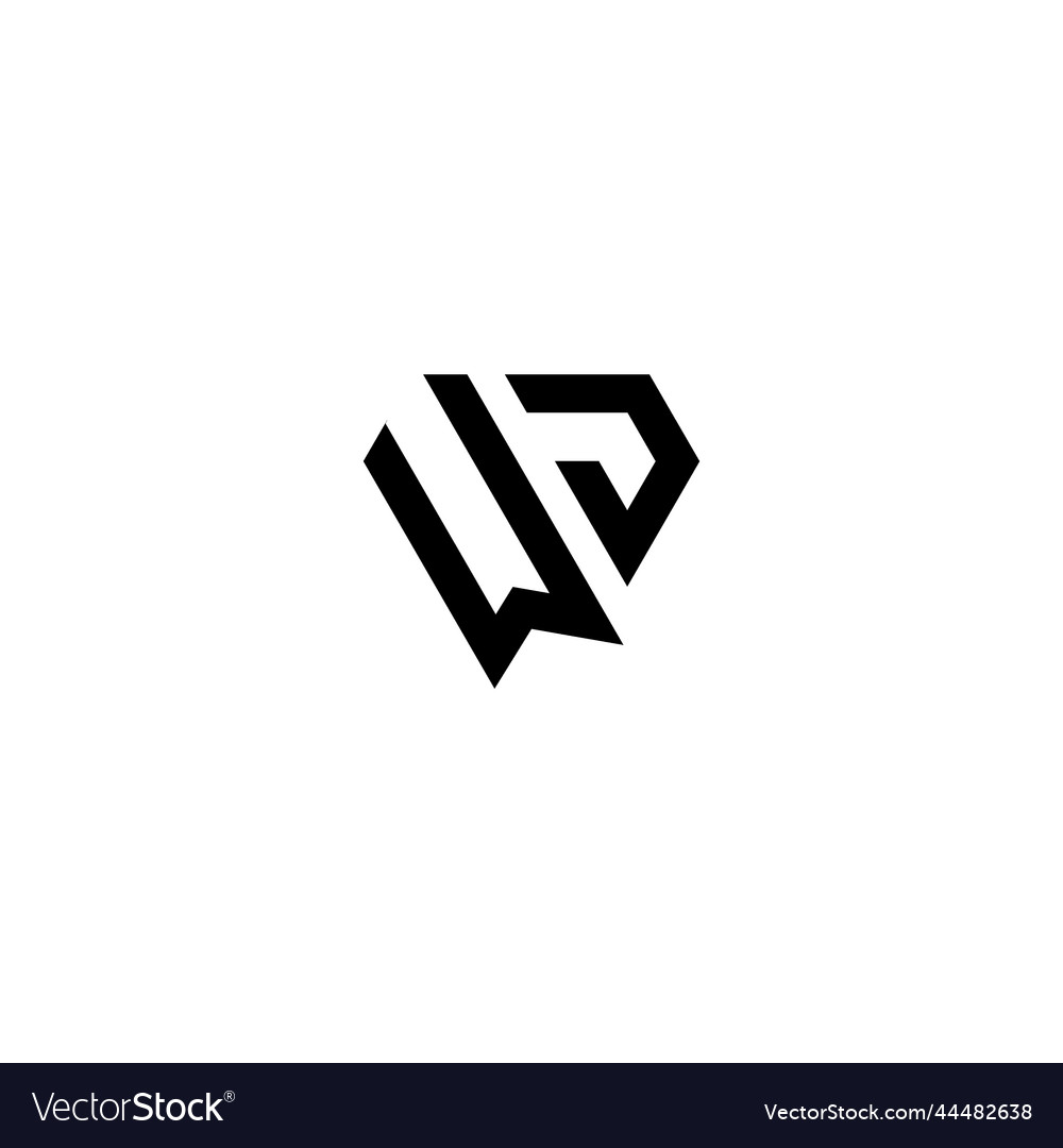 Wj gym concept logo initial concept with high Vector Image